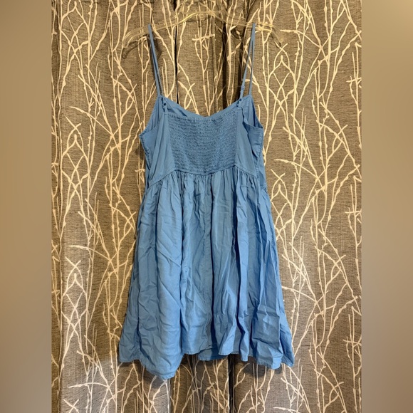 Aerie Blue Spaghetti Strap Mini Dress size L - Picture 3 of 5